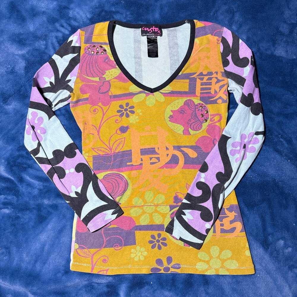 Custo Barcelona Graphic Long Sleeve Top